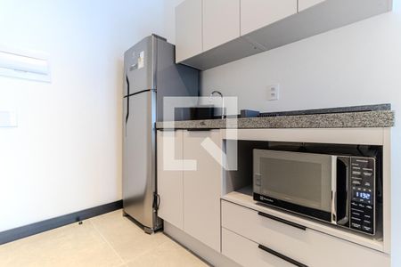 Cozinha de kitnet/studio para alugar com 1 quarto, 30m² em Vila Buarque, São Paulo