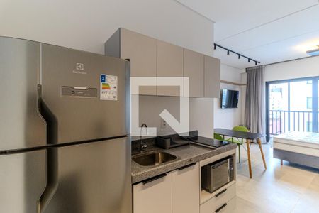 Cozinha de kitnet/studio para alugar com 1 quarto, 30m² em Vila Buarque, São Paulo