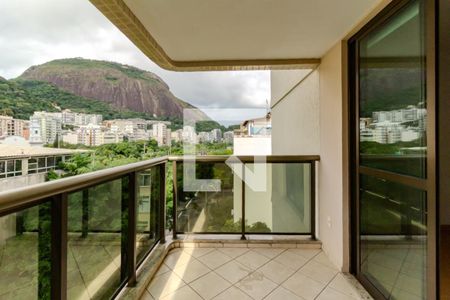 Varanda da sala de apartamento à venda com 1 quarto, 46m² em Lagoa, Rio de Janeiro