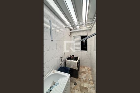 Área de Serviço de apartamento à venda com 2 quartos, 80m² em Vila Tibiriçá, Santo André