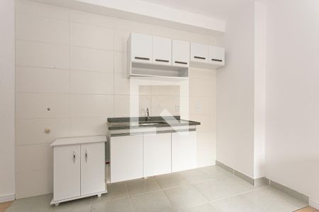 Cozinha de apartamento para alugar com 1 quarto, 30m² em Vila Carrão, São Paulo