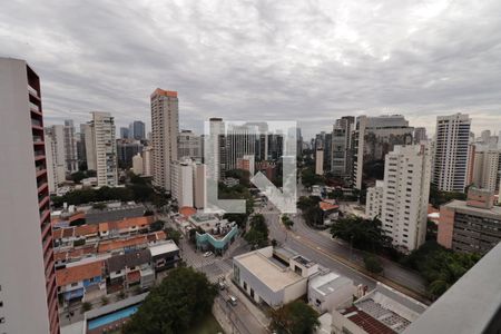 Vista da Varanda de kitnet/studio à venda com 1 quarto, 26m² em Vila Olímpia, São Paulo