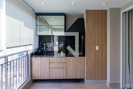 Varanda da Sala de apartamento à venda com 3 quartos, 75m² em Vila Andrade, São Paulo