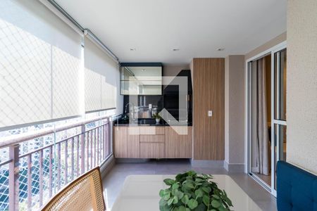 Varanda da Sala de apartamento à venda com 3 quartos, 75m² em Vila Andrade, São Paulo