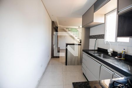 Cozinha de apartamento à venda com 2 quartos, 110m² em Vila Camilópolis, Santo André