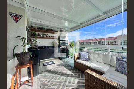 Varanda da Sala de apartamento à venda com 3 quartos, 174m² em Recreio dos Bandeirantes, Rio de Janeiro