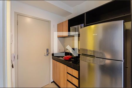 Cozinha de kitnet/studio para alugar com 1 quarto, 25m² em Vila Mariana, São Paulo