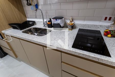 Cozinha de kitnet/studio para alugar com 1 quarto, 34m² em Indianópolis, São Paulo
