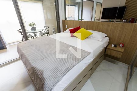 Sala/Quarto de kitnet/studio para alugar com 1 quarto, 34m² em Indianópolis, São Paulo