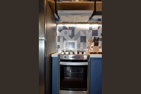 Cozinha de apartamento para alugar com 1 quarto, 50m² em Cerqueira César, São Paulo