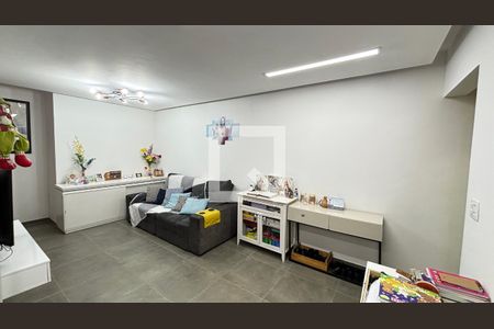 Sala  de apartamento à venda com 3 quartos, 97m² em Vila Scarpelli, Santo André