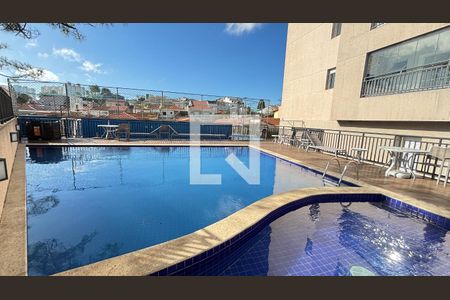 Piscina de apartamento à venda com 3 quartos, 97m² em Vila Scarpelli, Santo André