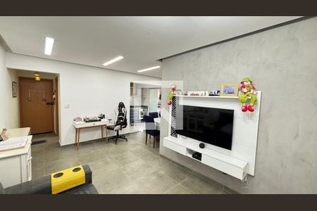 Sala  de apartamento à venda com 3 quartos, 97m² em Vila Scarpelli, Santo André
