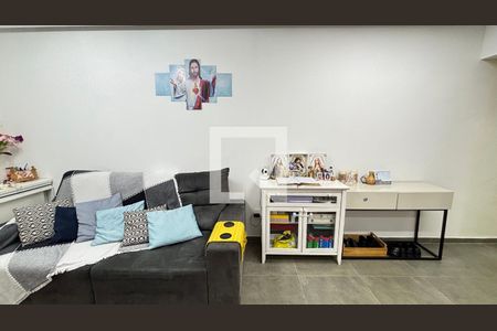 Sala  de apartamento à venda com 3 quartos, 97m² em Vila Scarpelli, Santo André