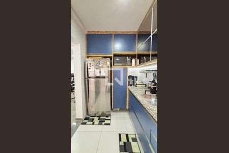 Cozinha de apartamento à venda com 3 quartos, 97m² em Vila Scarpelli, Santo André