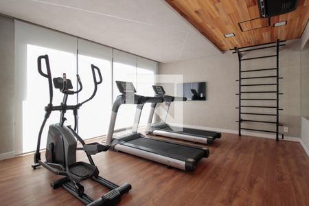 Área comum - Academia de kitnet/studio para alugar com 1 quarto, 28m² em Vila Madalena, São Paulo