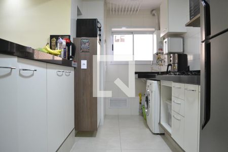 Cozinha de apartamento à venda com 3 quartos, 70m² em Vila Valparaíso, Santo André