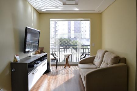 Sala de apartamento à venda com 3 quartos, 70m² em Vila Valparaíso, Santo André