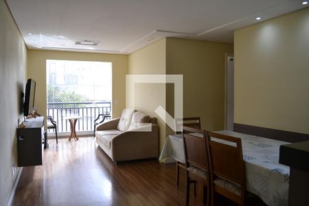 Sala de apartamento à venda com 3 quartos, 70m² em Vila Valparaíso, Santo André