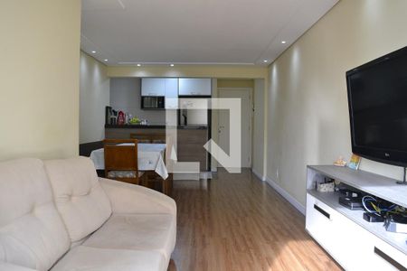 Sala de apartamento à venda com 3 quartos, 70m² em Vila Valparaíso, Santo André