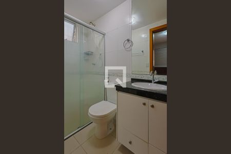 Banheiro da Suíte de apartamento à venda com 3 quartos, 130m² em Manacás, Belo Horizonte