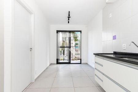 Sala/ Cozinha de apartamento à venda com 1 quarto, 26m² em Campo Belo, São Paulo