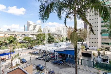 Vista da Varanda de apartamento à venda com 1 quarto, 26m² em Campo Belo, São Paulo