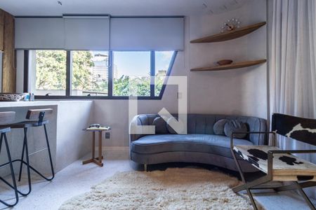 Sala de apartamento para alugar com 1 quarto, 100m² em Itaim Bibi, São Paulo