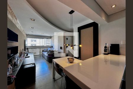 Sala de apartamento à venda com 2 quartos, 58m² em Brooklin Novo, São Paulo