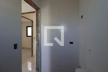 Banheiro da Suíte de apartamento à venda com 2 quartos, 55m² em Utinga, Santo André