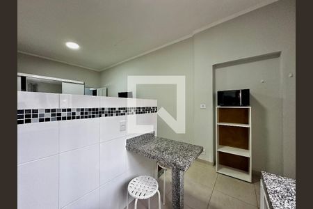 Cozinha de kitnet/studio para alugar com 1 quarto, 22m² em Campo Belo, São Paulo