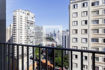 Varanda do Studio de kitnet/studio para alugar com 1 quarto, 25m² em Vila Nova Conceição, São Paulo