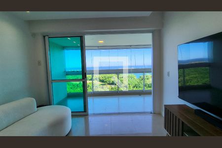 Sala de apartamento para alugar com 3 quartos, 130m² em Barra da Tijuca, Rio de Janeiro