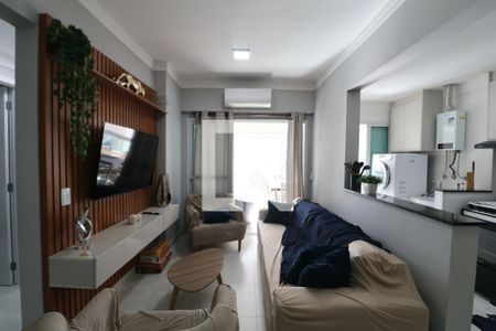 Sala de apartamento para alugar com 3 quartos, 89m² em Vila Alzira, Guarujá