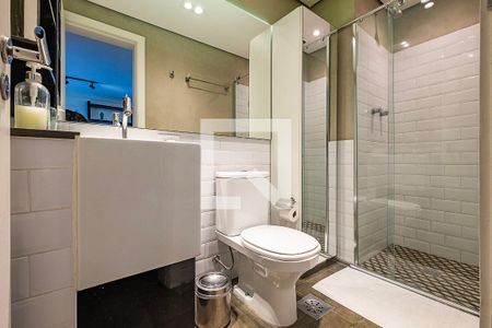 Banheiro de kitnet/studio à venda com 1 quarto, 37m² em Jardim Paulista, São Paulo