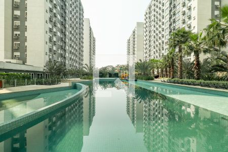 Área comum - Piscina de apartamento à venda com 2 quartos, 56m² em São Sebastião, Porto Alegre