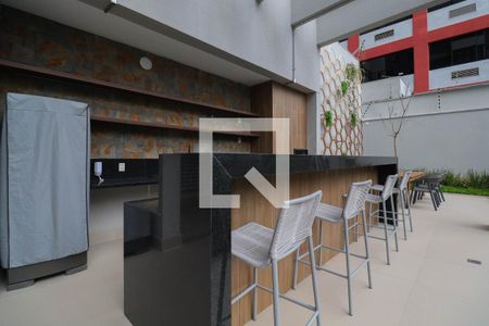 Área gourmet de kitnet/studio à venda com 1 quarto, 28m² em Pinheiros, São Paulo