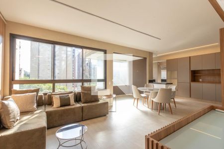 Sala de apartamento à venda com 3 quartos, 115m² em Savassi, Belo Horizonte