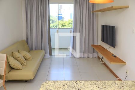 Sala de apartamento para alugar com 1 quarto, 42m² em Stiep, Salvador