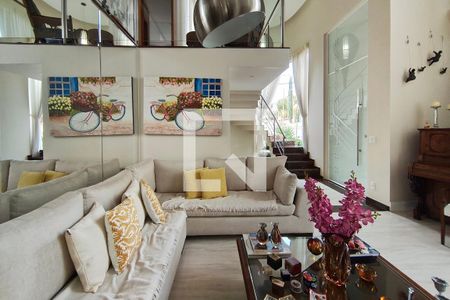 Sala de Estar de casa de condomínio à venda com 4 quartos, 384m² em Swiss Park, Campinas
