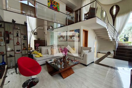 Sala de Estar de casa de condomínio à venda com 4 quartos, 384m² em Swiss Park, Campinas