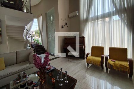 Sala de Estar de casa de condomínio à venda com 4 quartos, 384m² em Swiss Park, Campinas