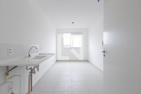 Sala/Cozinha de apartamento para alugar com 2 quartos, 32m² em Vila Carmosina, São Paulo