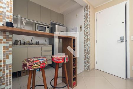Cozinha de apartamento para alugar com 1 quarto, 36m² em Centro Histórico de São Paulo, São Paulo