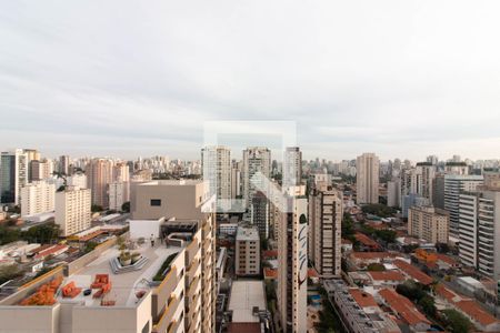 Vista da Sacada de kitnet/studio à venda com 1 quarto, 26m² em Vila Olímpia, São Paulo
