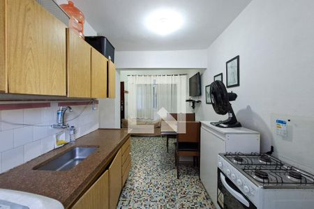 Sala/Cozinha de apartamento para alugar com 2 quartos, 50m² em Canto do Forte, Praia Grande