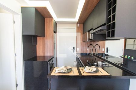 Cozinha de apartamento para alugar com 1 quarto, 30m² em Jardim da Gloria, São Paulo
