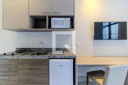 Cozinha de kitnet/studio à venda com 1 quarto, 29m² em Centro Histórico de São Paulo, São Paulo