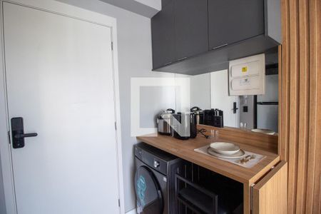 Cozinha de apartamento para alugar com 1 quarto, 26m² em Vila Lageado, São Paulo