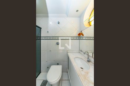 Banheiro da Suíte de apartamento à venda com 3 quartos, 90m² em Nova Suíça, Belo Horizonte